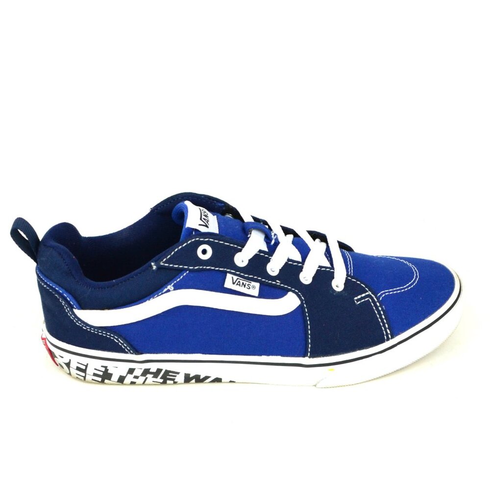 VANS OTW Youth Size 7 Blue and White Suede Lo Top Skateboard Sneakers